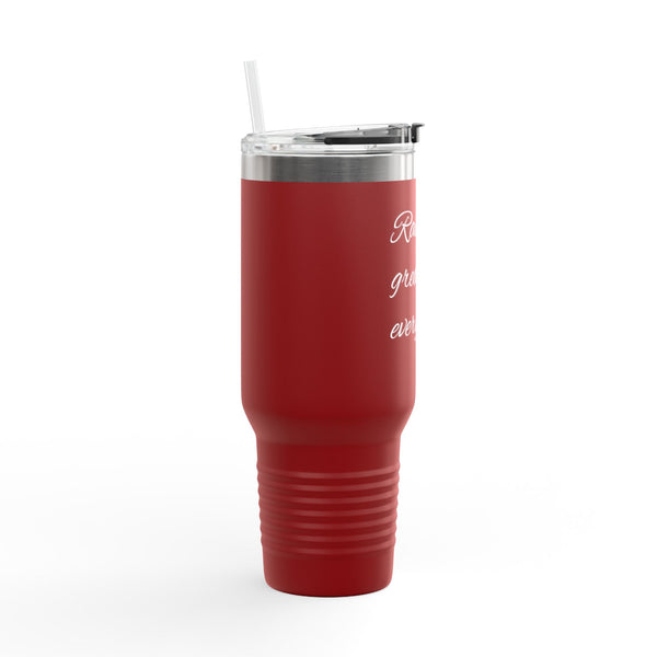 "Raising Greatness Every Day" 40oz Insulated Travel Mug — Motivational Tumbler
