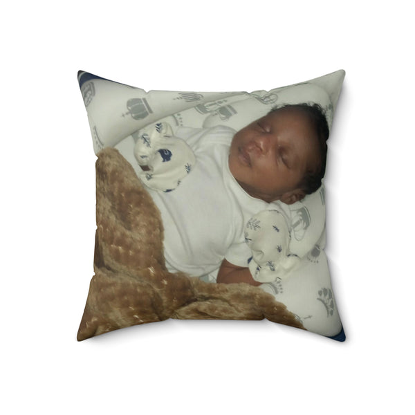 Aunties baby  Spun Polyester Square Pillow
