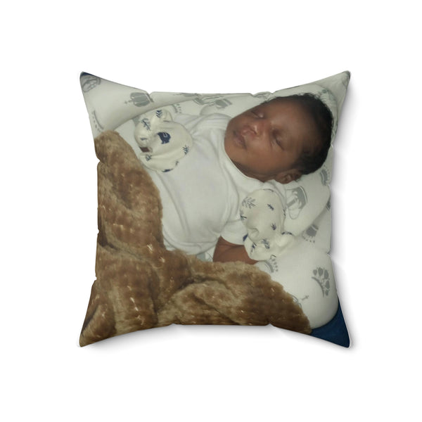Aunties baby  Spun Polyester Square Pillow