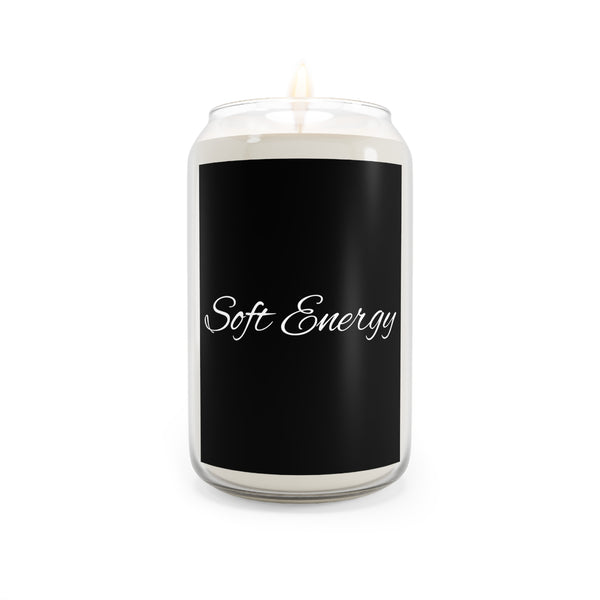 Soft Energy Soy Candle — 13.75 oz Scented Jar (Calming Aromatherapy)