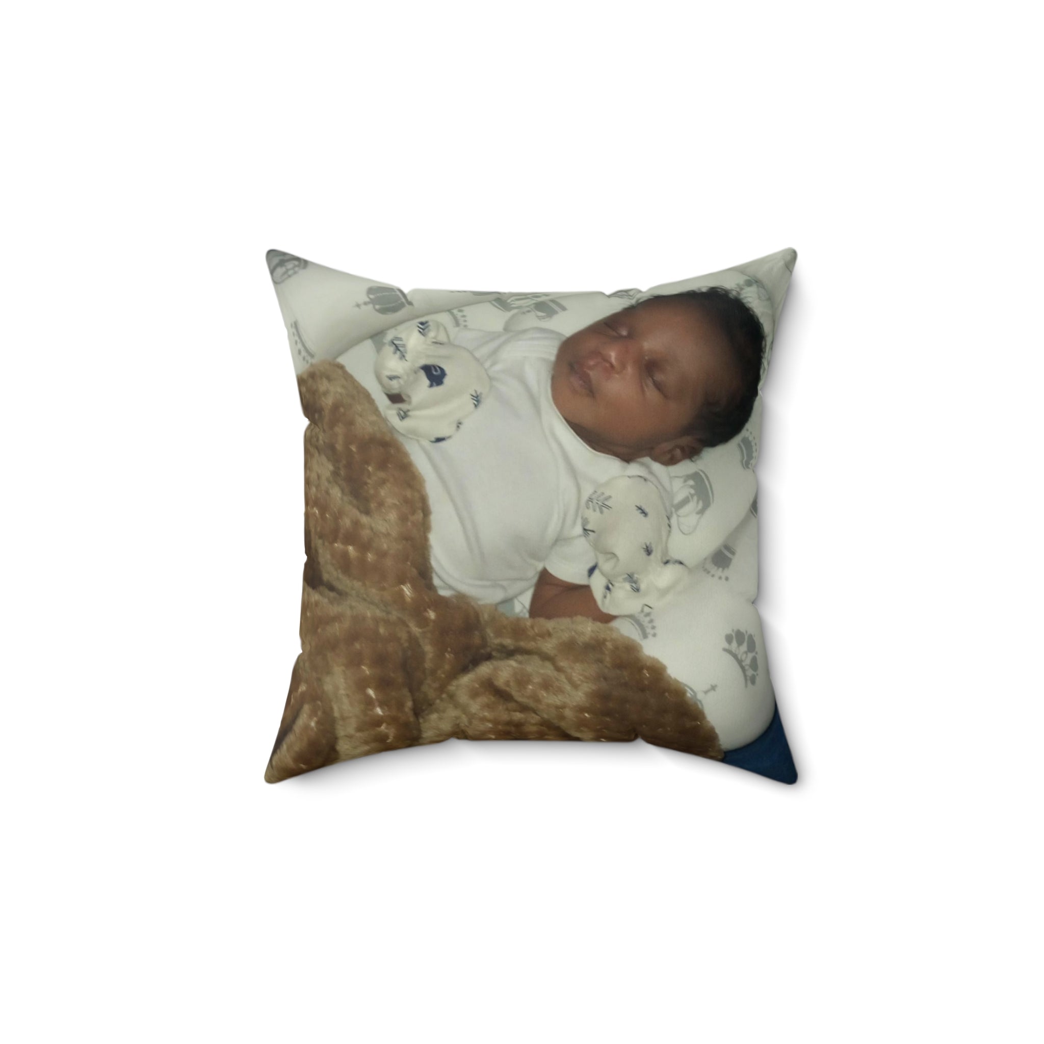Aunties baby  Spun Polyester Square Pillow