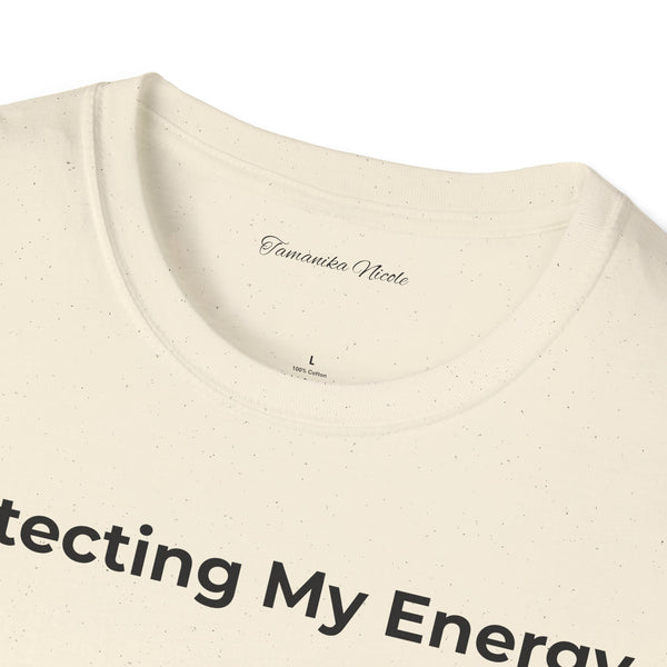Protecting My Energy T-Shirt — Minimalist Self-Care Graphic Tee