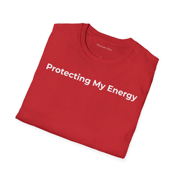 Protecting My Energy T-Shirt — Minimalist Self-Care Graphic Tee