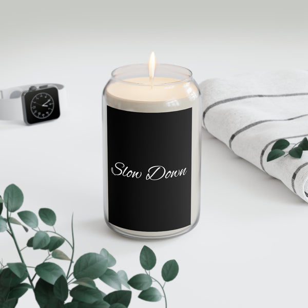 Slow Down Scented Soy Candle — 13.75 oz Relaxation Candle