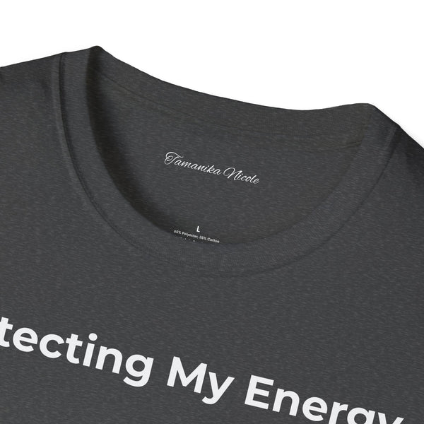 Protecting My Energy T-Shirt — Minimalist Self-Care Graphic Tee