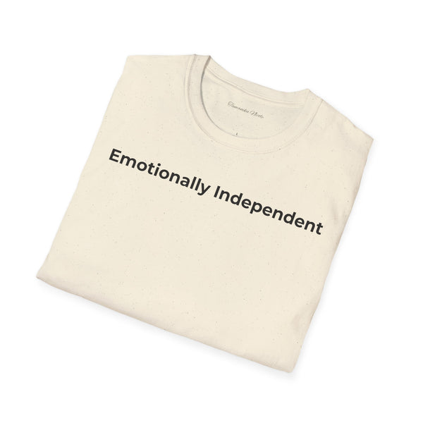 Emotionally Independent T-Shirt — Minimalist Self-Love Tee