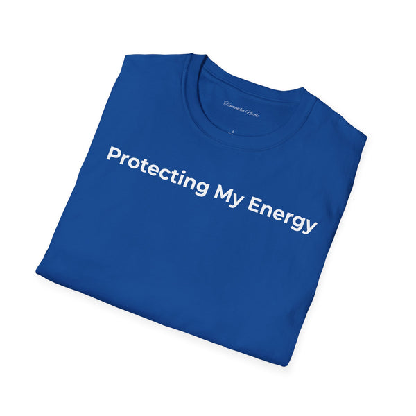 Protecting My Energy T-Shirt — Minimalist Self-Care Graphic Tee