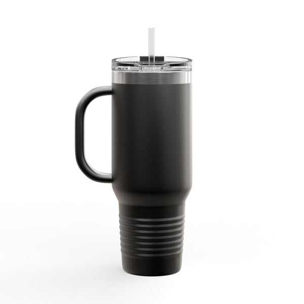 "Tired, but still showing up. Tumbler - " 40oz Insulated Travel Tumbler