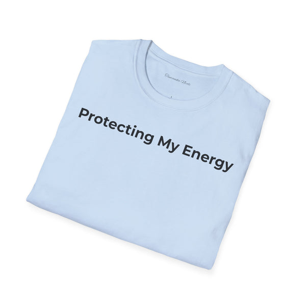 Protecting My Energy T-Shirt — Minimalist Self-Care Graphic Tee