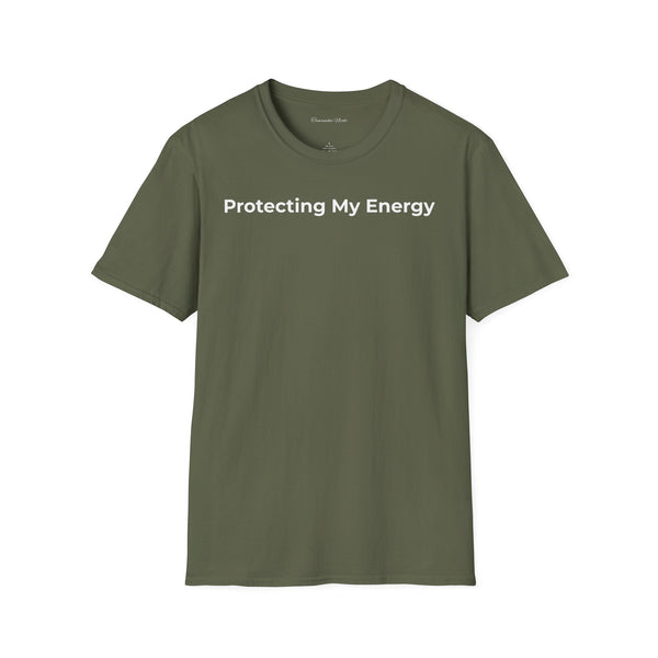 Protecting My Energy T-Shirt — Minimalist Self-Care Graphic Tee