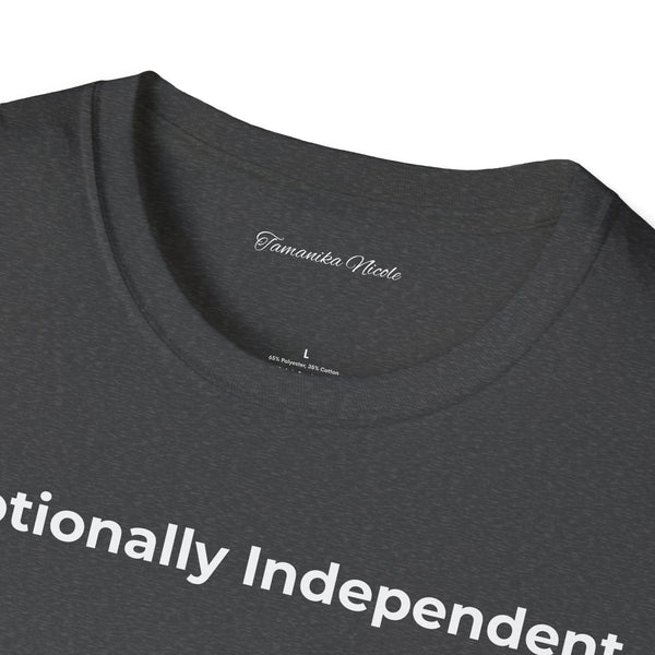 Emotionally Independent T-Shirt — Minimalist Self-Love Tee
