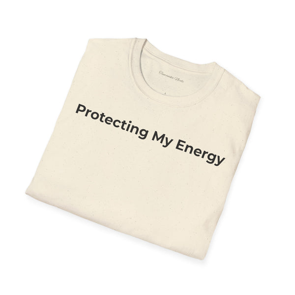 Protecting My Energy T-Shirt — Minimalist Self-Care Graphic Tee