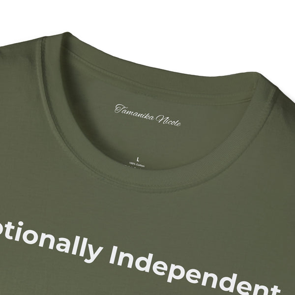 Emotionally Independent T-Shirt — Minimalist Self-Love Tee