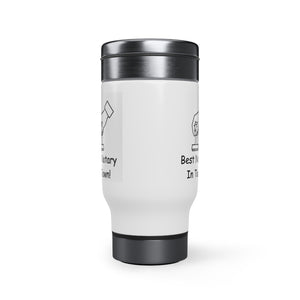 Stainless Steel Travel Mug with Handle, 14oz