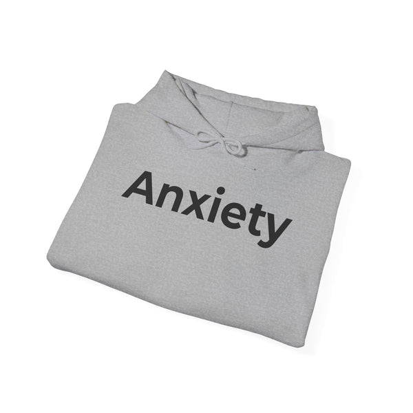 Anxiety Hoodie — Minimal Mental Health Awareness Pullover