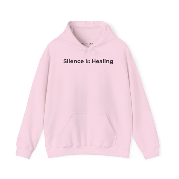 Silence Is Healing Hoodie - Minimal Mental Health Comfort Sweatshirt