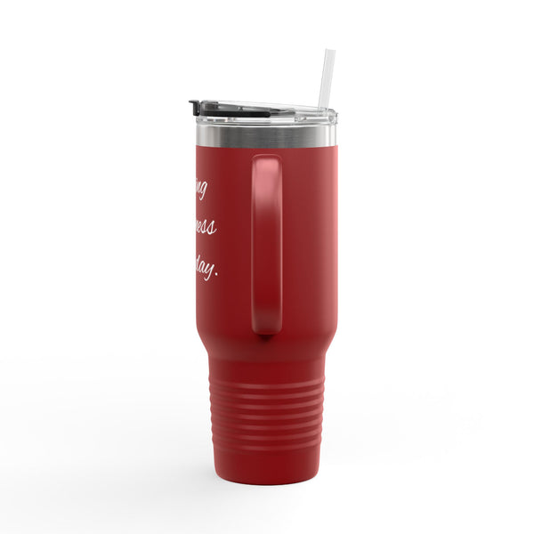 "Raising Greatness Every Day" 40oz Insulated Travel Mug — Motivational Tumbler