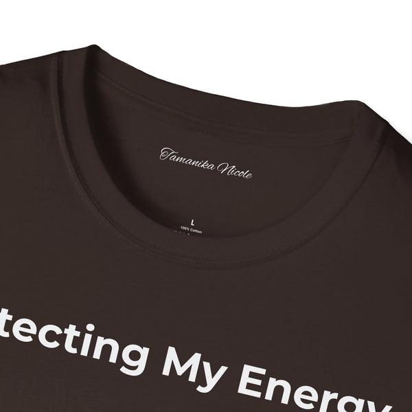 Protecting My Energy T-Shirt — Minimalist Self-Care Graphic Tee