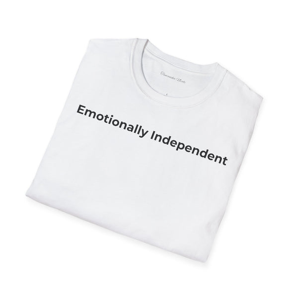 Emotionally Independent T-Shirt — Minimalist Self-Love Tee