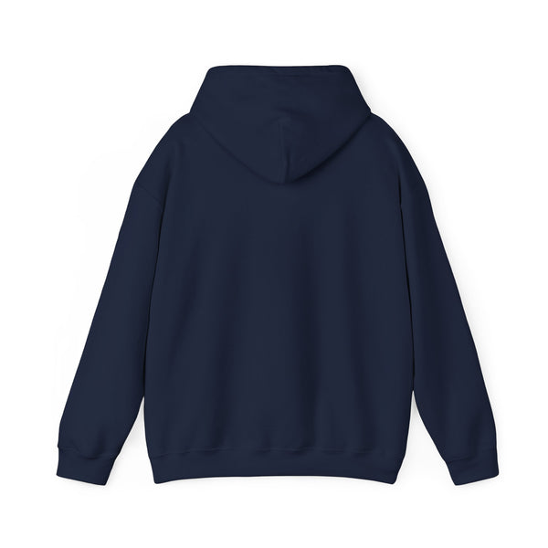 Comfort Over Chaos Hoodie — Minimalist White Pullover with Positive Message