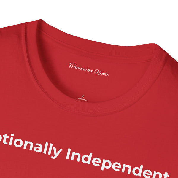 Emotionally Independent T-Shirt — Minimalist Self-Love Tee