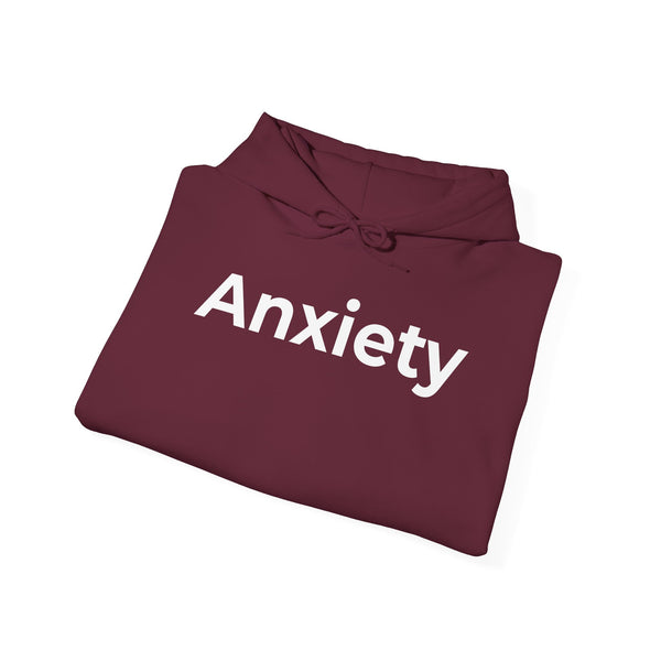 Anxiety Hoodie — Minimal Mental Health Awareness Pullover
