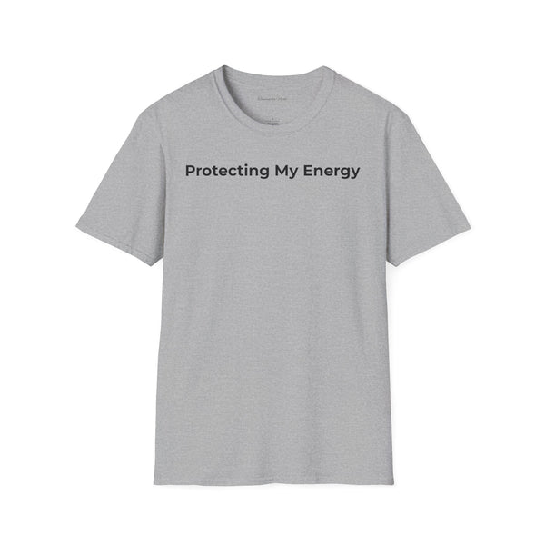 Protecting My Energy T-Shirt — Minimalist Self-Care Graphic Tee
