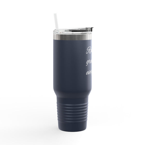 "Raising Greatness Every Day" 40oz Insulated Travel Mug — Motivational Tumbler