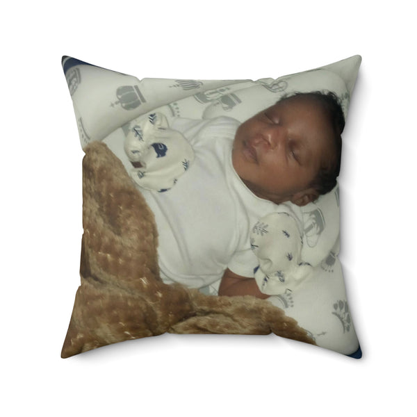 Aunties baby  Spun Polyester Square Pillow
