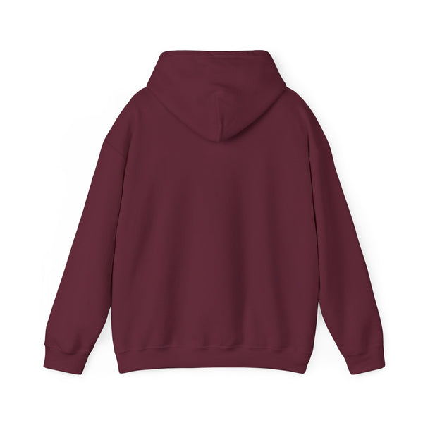 Comfort Over Chaos Hoodie — Minimalist White Pullover with Positive Message