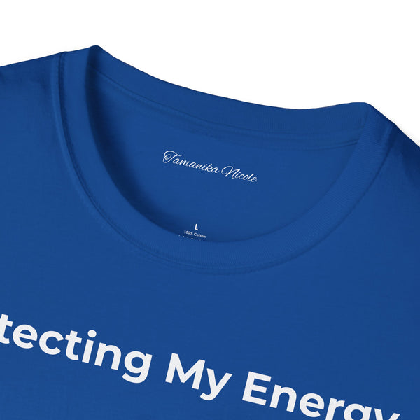 Protecting My Energy T-Shirt — Minimalist Self-Care Graphic Tee