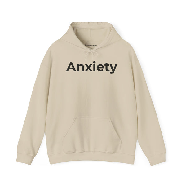Anxiety Hoodie — Minimal Mental Health Awareness Pullover