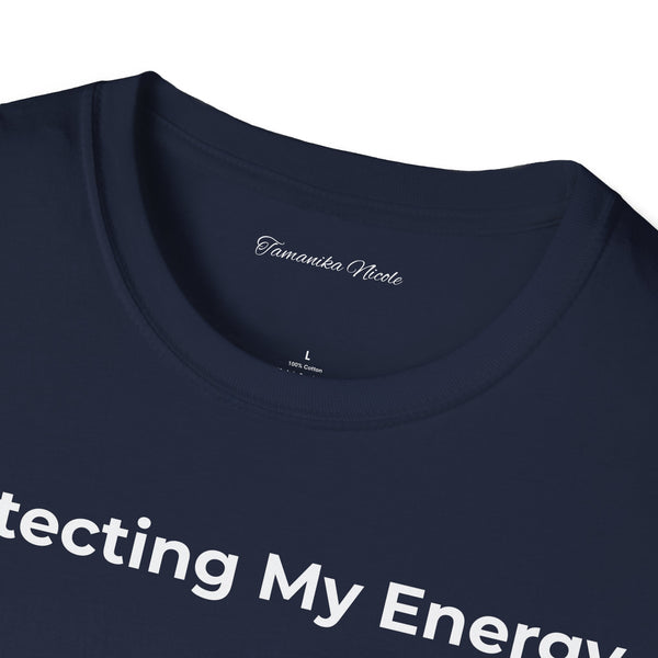 Protecting My Energy T-Shirt — Minimalist Self-Care Graphic Tee