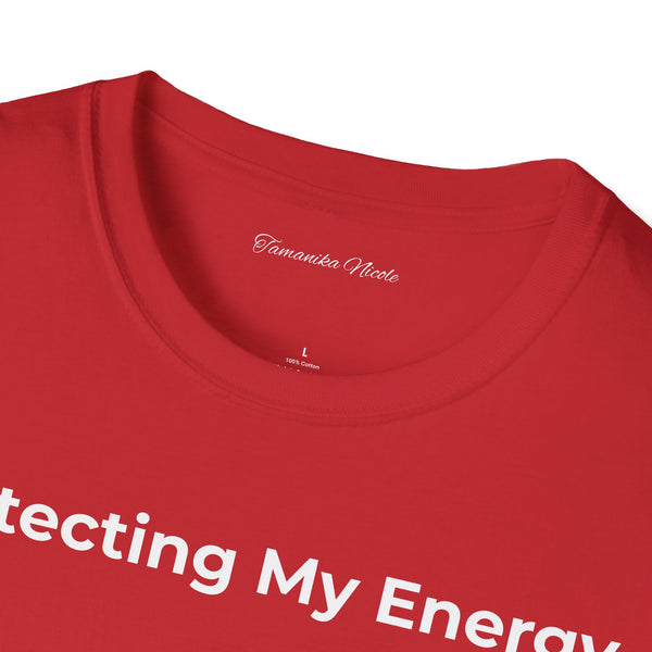 Protecting My Energy T-Shirt — Minimalist Self-Care Graphic Tee