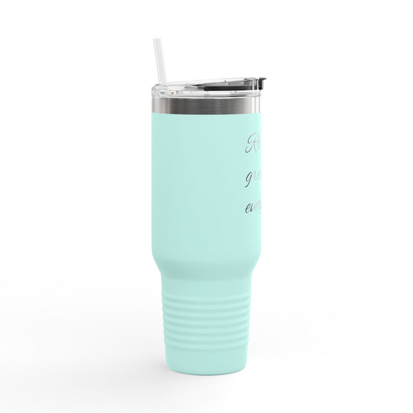 "Raising Greatness Every Day" 40oz Insulated Travel Mug — Motivational Tumbler