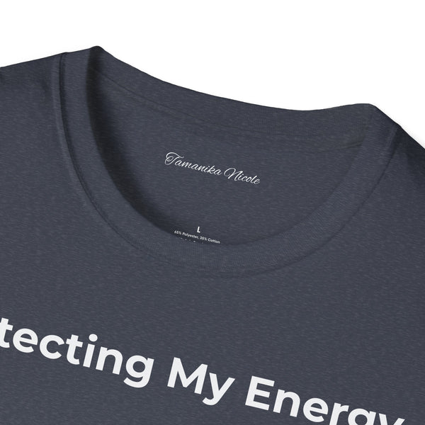 Protecting My Energy T-Shirt — Minimalist Self-Care Graphic Tee