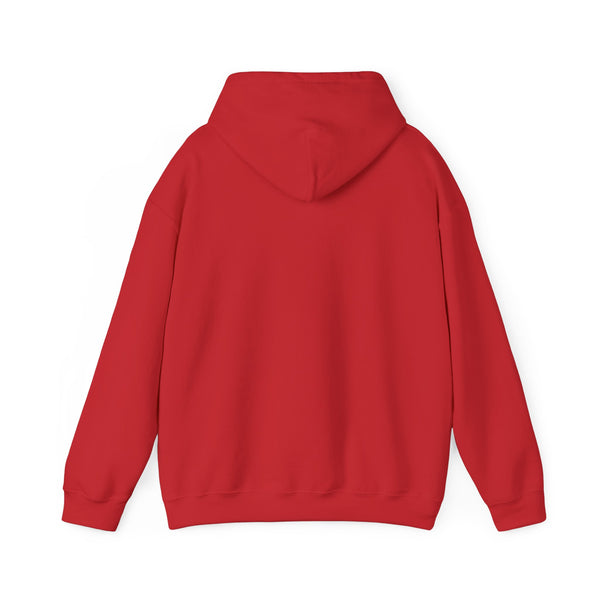 Comfort Over Chaos Hoodie — Minimalist White Pullover with Positive Message