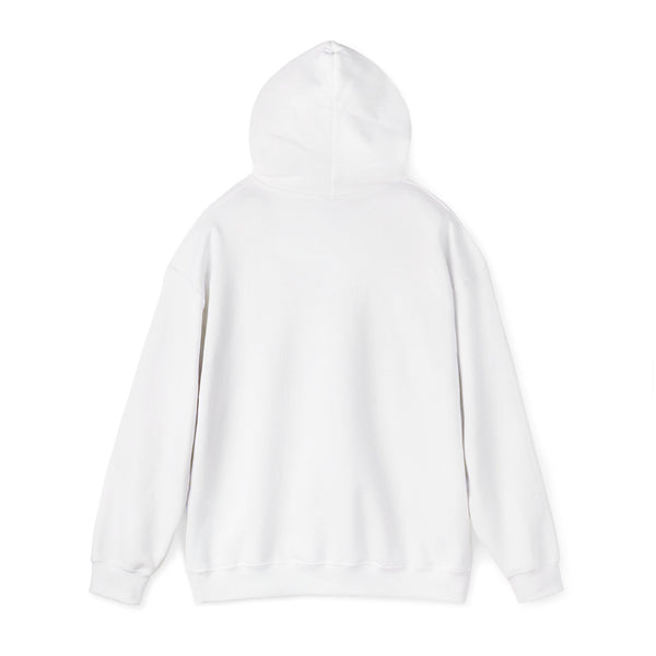 Comfort Over Chaos Hoodie — Minimalist White Pullover with Positive Message