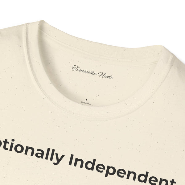 Emotionally Independent T-Shirt — Minimalist Self-Love Tee