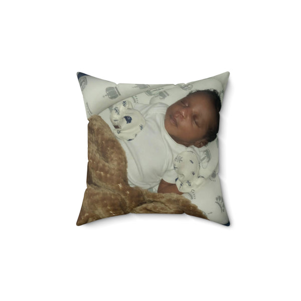 Aunties baby  Spun Polyester Square Pillow