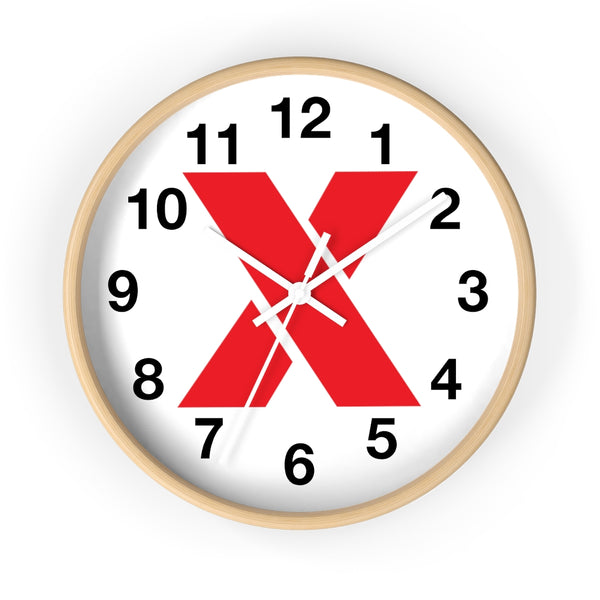 RED X Wall clock