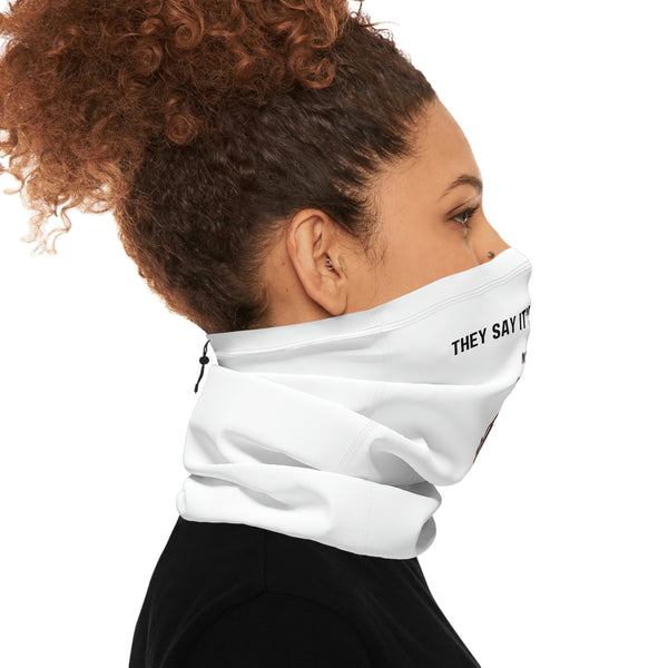 Winter Neck Gaiter With Drawstring