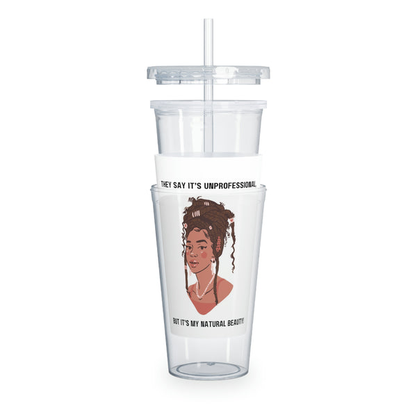 Plastic Tumbler with Straw