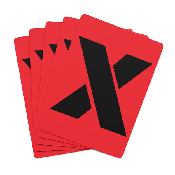 RED X Custom Poker Cards