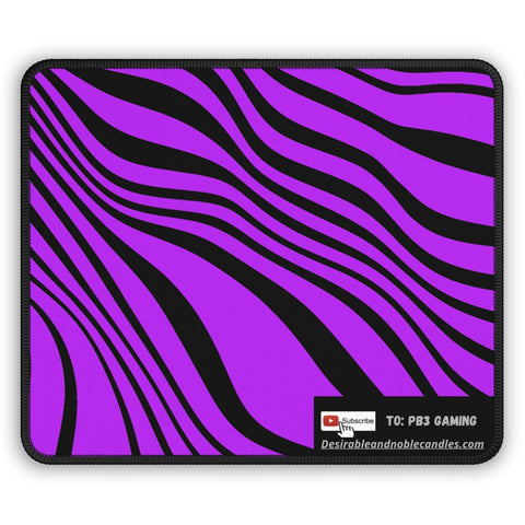 Purple & Black Gaming Mouse Pad