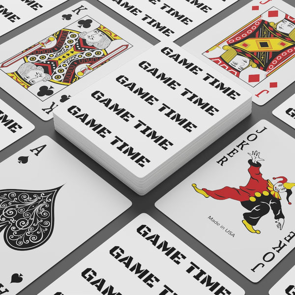 GAME TIME Custom Poker Cards