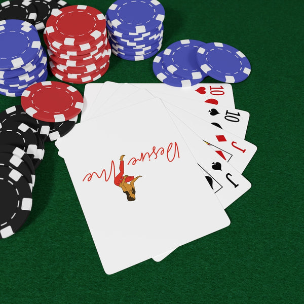 Desire Me White Custom Poker Cards