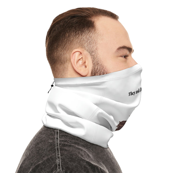 Winter Neck Gaiter With Drawstring