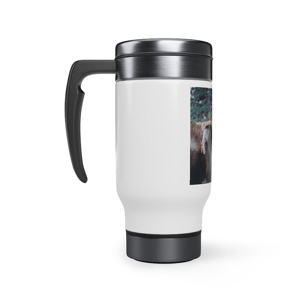 Stainless Steel Travel Mug with Handle, 14oz