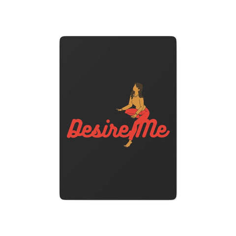 Desire Me Black Custom Poker Cards